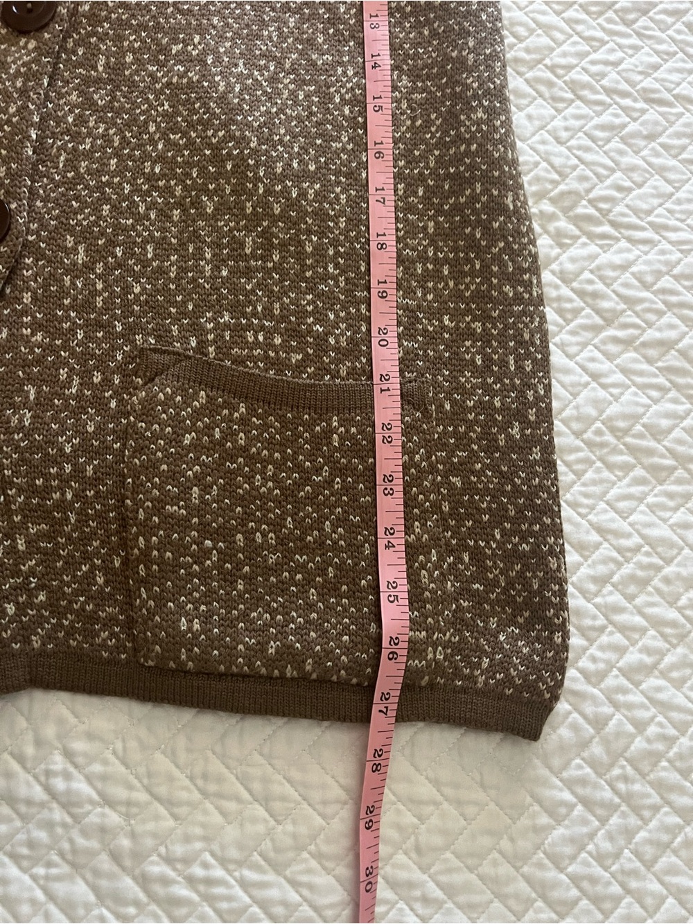 Cozy Brown Button-Up Cardigan Sweater - Picture 7 of 8